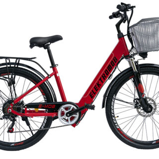 Polymobil E-MOB24 Elektromos Kerékpár (Piros Színben)