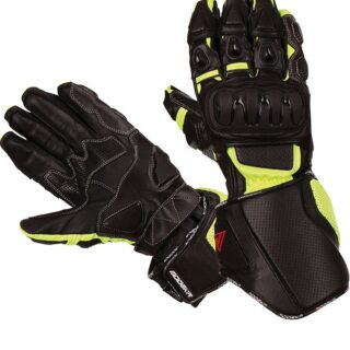 Modeka Jayce (fekete-neonzöld) férfi motoros kesztyű