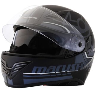 Marushin 999RS üvegszálas napszemüveges fekete-fehér-piros bukósisak