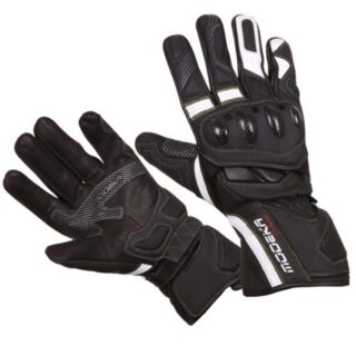 Modeka Challenge long (fekete-fehér) férfi motoros kesztyű