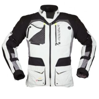 Modeka Tacoma III (fehér-fekete) Négy évszakos motoros férfi kabát